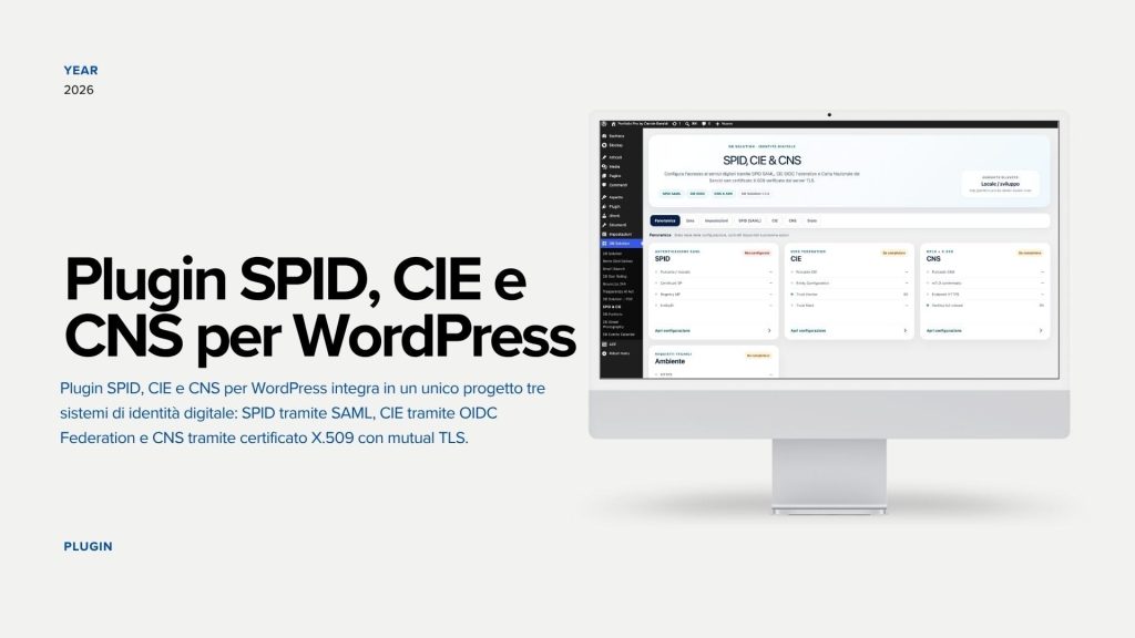 SPID, CIE & CNS: progetto di Davide Baraldi