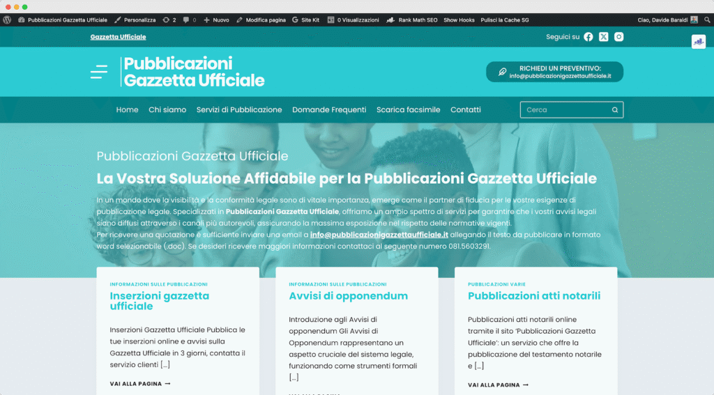pubblicazioni gazzetta ufficiale