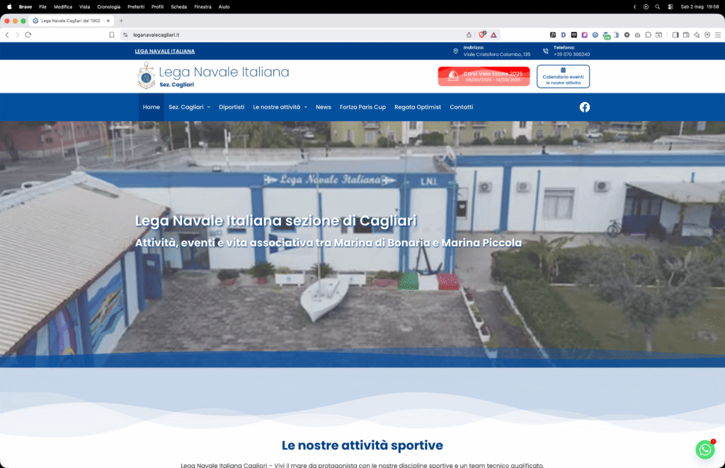 realizzazione sito web lega navale cagliari