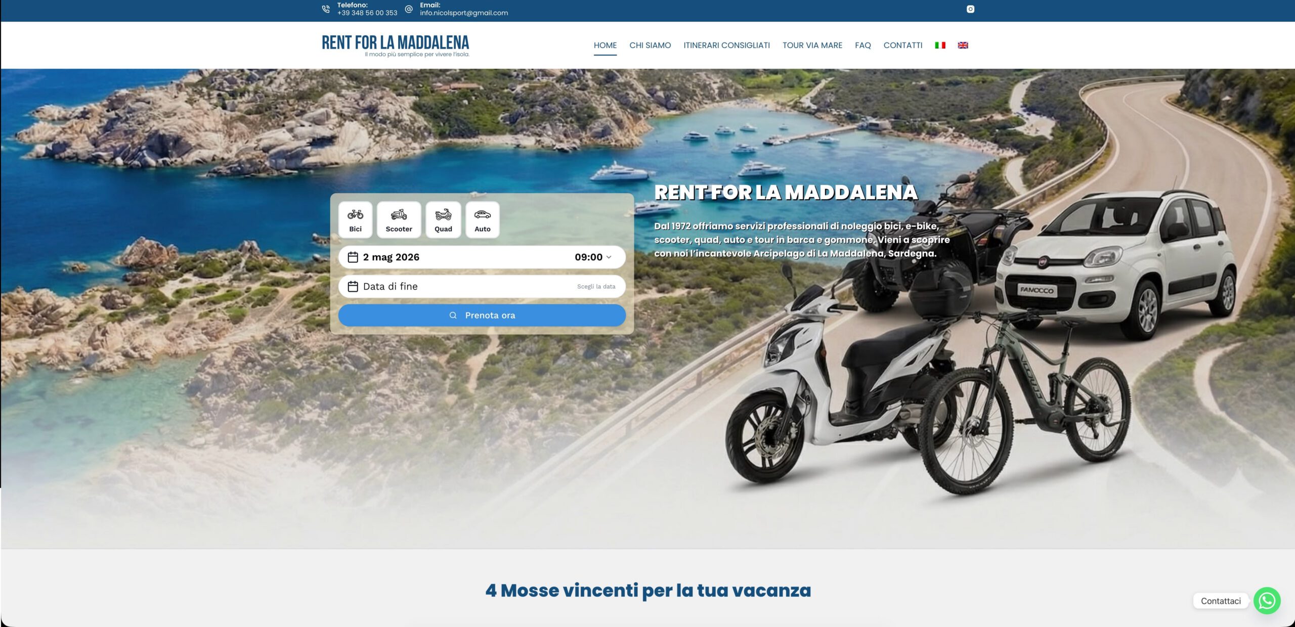 rent for la maddalena