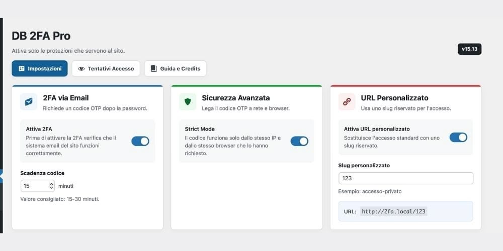 Plugin WordPress Doppia Autenticazione (2FA)